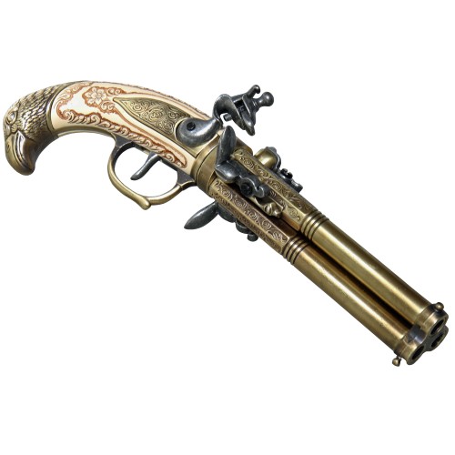 Preview: Kolser, Deko, Steinschlosspistole, Mechanik der Pistole ist beweglich, jedoch nicht schussfähig